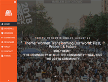 Tablet Screenshot of harlemweek.com